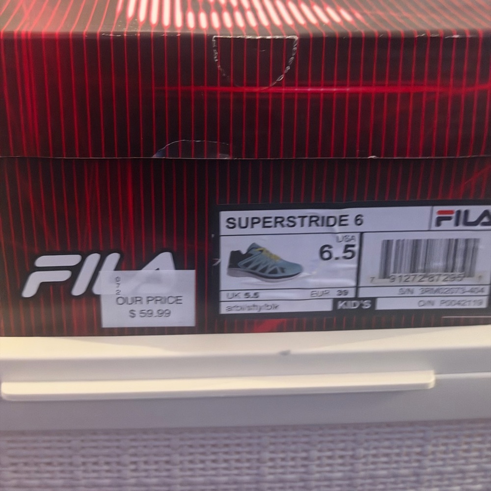 Fila Aqua and Black Women's Sneakers